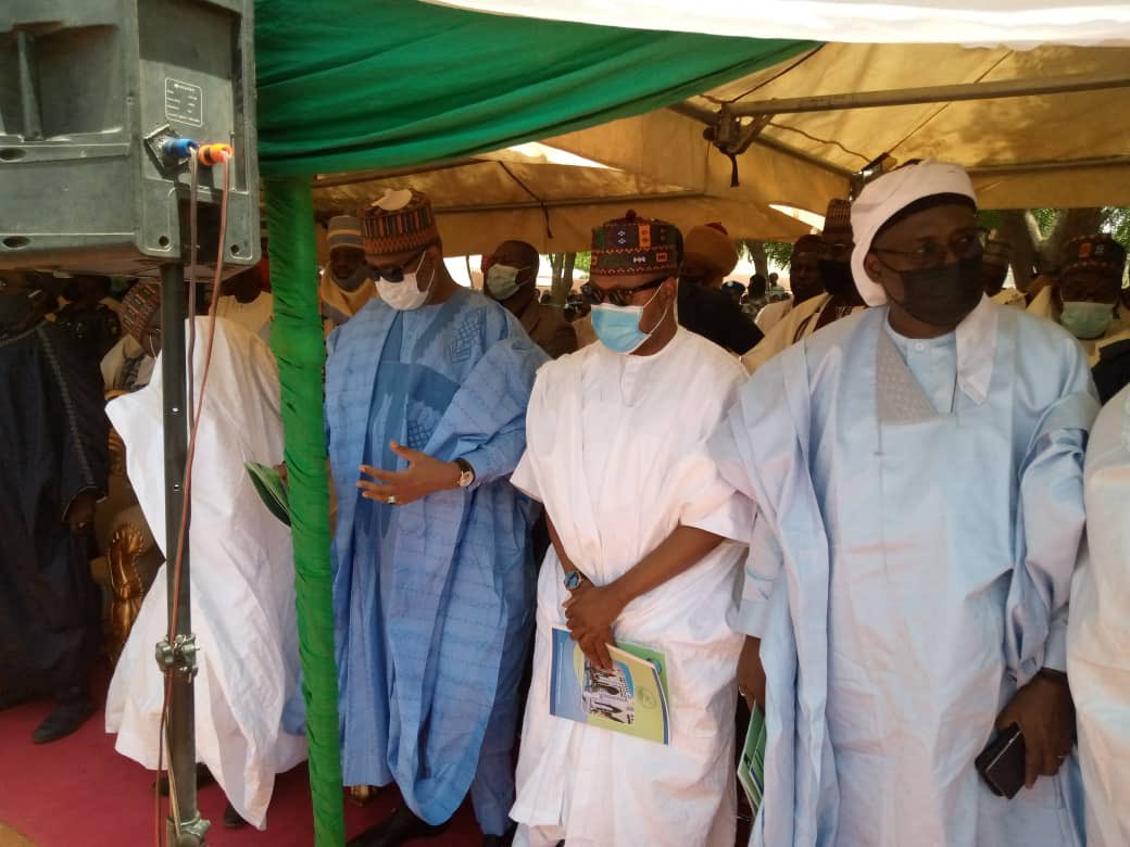 Attended the Launching of Pataskum Emirate Central Mosque Appeal Fund in Potiskum Yobe State today with my colleagues @hadisirika , @MBabaShehuri ,@SHadamufnse . Also in attendance are @sen_ahmedlawal President of @NGRSenate & @senAAdamu