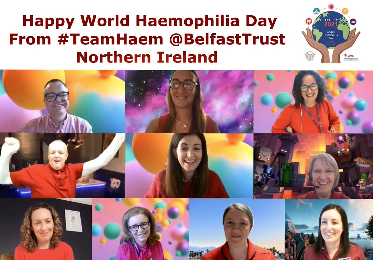 Happy #WHD2021 to all the #Teams out there providing care for people with Bleeding Disorders 🩸 Hope you are all OK and looking after each other ❤️ #WorldHaemophiliaDay #WorldHemophiliaDay #AdaptingToChange #LetsDoThis