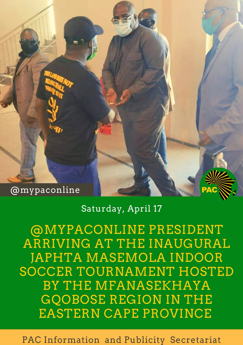An innovative PAC is a PAC that will rally the masses under the banner of African Nationalism utilising all the possible touch points that appeal to the toiling masses of Azania <a href="/MyPAConline/">Pan Africanist Congress of Azania (PAC)</a> officially kicked off the inaugural Japhta Masemola indoor soccer tournament in PE #Poqo