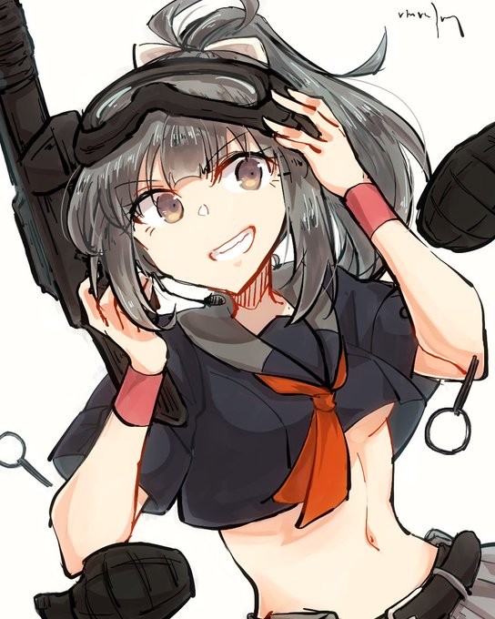 #みなさん去年の今頃はどんな絵描いてましたか 
サバゲ夕張ちゃんとか喫煙大淀さんとか
塗り方変えたのもこの頃かも 