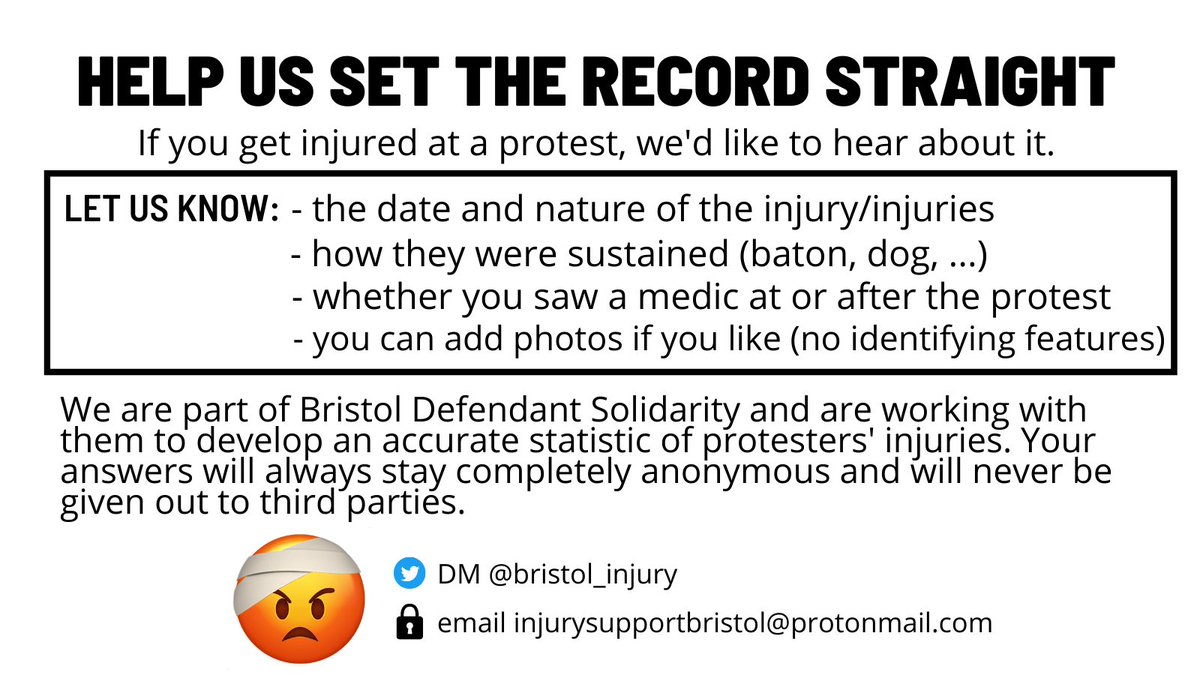 Lovely day for a march!🌞
If you are out for the #BristolProtests to #KillTheBill today - 2pm at College Green BS1 - make sure you #KnowYourRights 
See our info below, print off if you can, write down mobile numbers on your arm/leg. Stay safe, stay with friends &amp; take care 😚✊