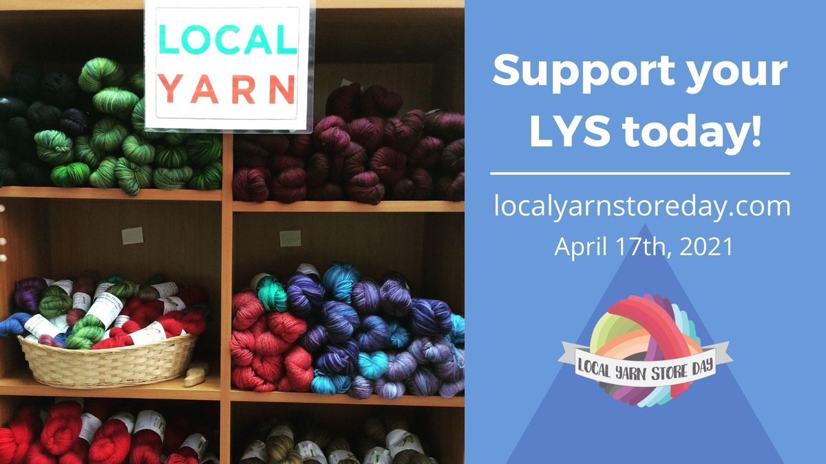 Patty_Lyons's tweet photo. It's Local Yarn Store (LYS) day! Even though it might look a bit different this year, visit the LYS day website to see some participating vendors and retailers: https://t.co/EWHk6K80Zc

@anzula is one of my many go-tos. What are some of your go-to lys? #localyarnstoreday #lysday https://t.co/SYfSrBqFMY