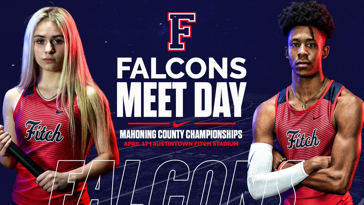 Fitch_Track's tweet photo. The Falcons are back in action today as we are hosting the 106th annual Mahoning County Championships. 

📍 » Austintown, OH
🏟 » Falcon Stadium
⌚️ » 9am Field | 10am Running 
📊 » https://t.co/CDfs2ItAdZ https://t.co/X7QANZSMox