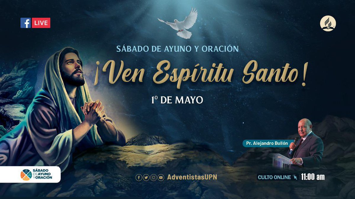 bill_quispe's tweet photo. En el #SabadoDeAyunoyOracion más de 200 mil personas en el Norte del Perú clamaremos por el bautismo del Espíritu Santo y oraremos por #sanidad y fortaleza divina para todos quienes están siendo afectados por causa de la #pandemia. https://t.co/VD8k5LuvCy