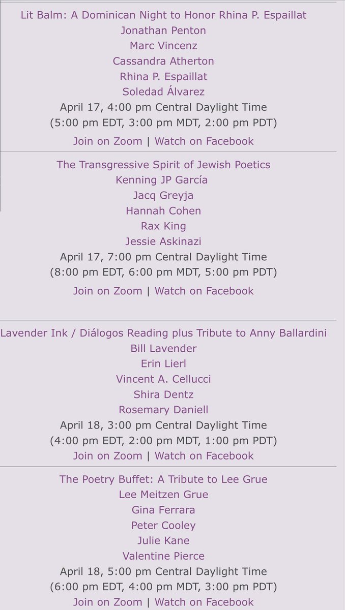 nolapoetry's tweet image. Double header of poetry today at Nolapoetry.com #nopf21 #neworleans #poetry #poets