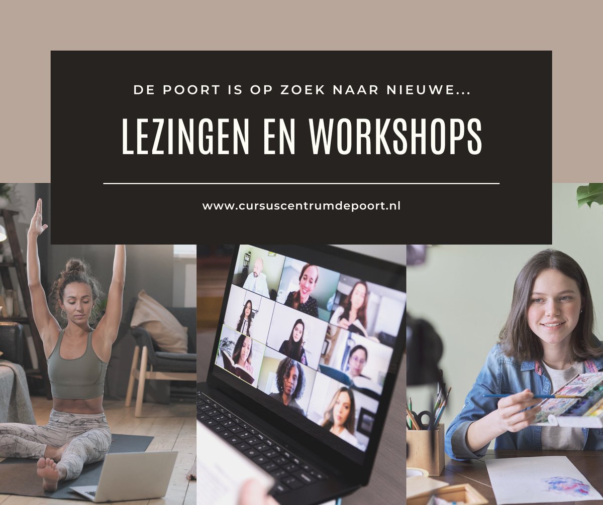 CentrumDePoort's tweet photo. Ben jij een ondernemer op het gebied van persoonlijke ontwikkeling, zingeving en spiritualiteit en wil je je cursus of workshop succesvol online lanceren?
Bezoek onze website voor meer info: https://t.co/aRdTWcGXSV https://t.co/sOy8Otlhw2