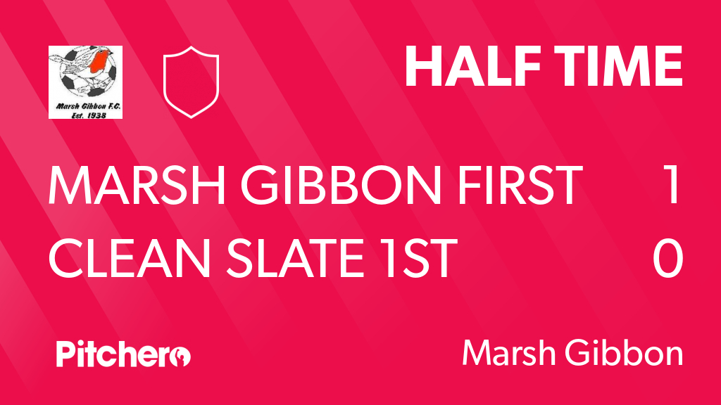 mighty_marshfc's tweet photo. HALF TIME: Marsh Gibbon First 1 - 0 Clean Slate 1st Team
#MARCLE #Pitchero
https://t.co/kpngg7ECDN https://t.co/uVDv8vxszk