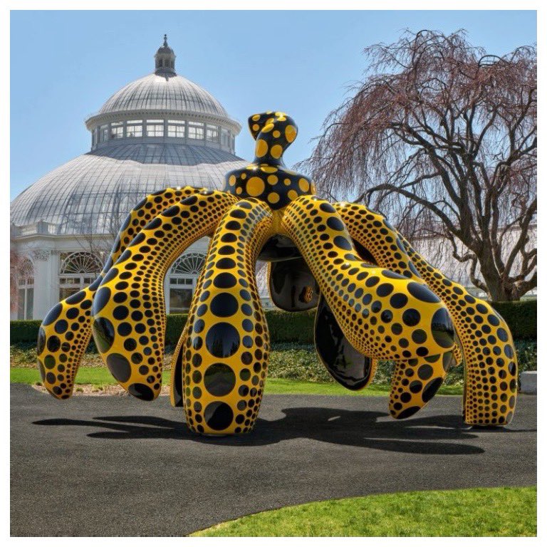 InvestinHerArt's tweet image. Yayoi Kusama’s awaited installation at the NY Botanical Garden, Bronx, NY is now open! Kusama’s striking and contemplative work stands out from the landscape, full of joy set against the backdrop of the @NYBG in bloom. #YayoiKusama @davidzwirner 
⁣
instagram.com/p/CNn12r9FbPa/…
