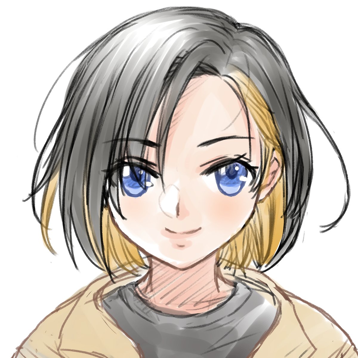 「カラーラフできた。こんな感じに描いてくー」|餅田いずみ⭐️ご依頼受付中のイラスト