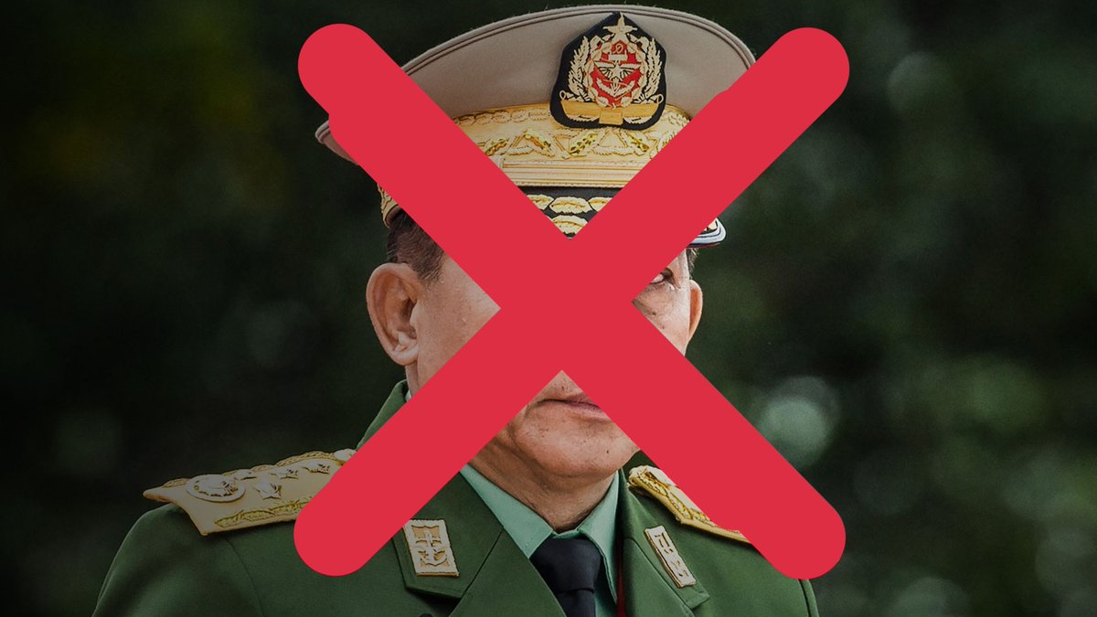 SaveMM99's tweet photo. Min Aung Hlaing,thief of nation, culprit of Genocide,who is responsible for mass massacre of ppl in MYANMAR.We, people of Myanmar highly condemn @ASEAN for invitation this murder,@ASEAN it's your time to stand with Burmese people.
#ASEANrejectSAC
#WhatsHappeningInMyanmar https://t.co/yS2SMIYRtR