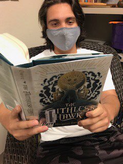 NISDWarren's tweet photo. Lemmon was ready for the reading challenge and he is โ
๐ Warriors. Our # has been created, and weโre ready for our next senior ๐Warrior ๐
#SchoolLibraryMonth
#WHSSeniorsRead21in2021
#NorthsideReads21in2021
#TheFaithlessHawk - Margaret Owen
@what_eats_owls
ย @NISDLib https://t.co/HtxghX6Sm5