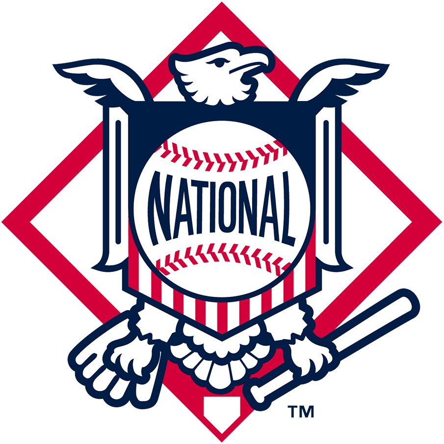 Logo of the Day - April 17, 2021:National League Alternate (National League) circa 2019See it on the site here:  https://www.sportslogos.net/logos/view/48967942019/_National_League/2019/Primary_Logo