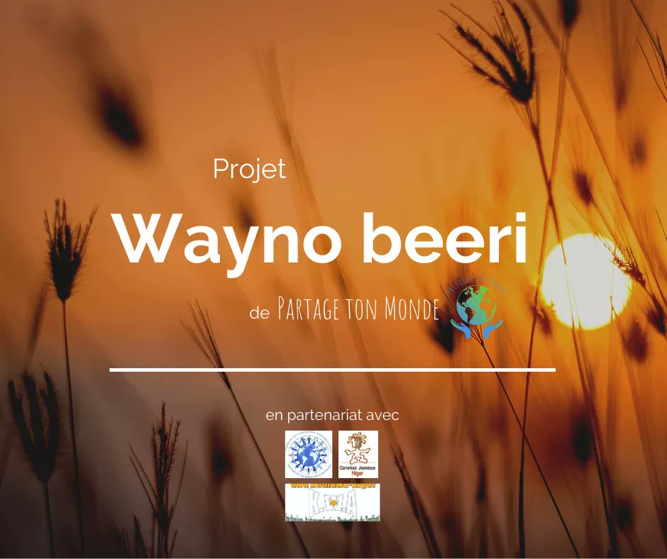 Notre #projet « Wayno Beeri » ☀️ voit le jour ! ➡️ créer un lien entre les #enfants et les #jeunes du #Niger et de #Montpellier. 👩🏽‍🤝‍👨🏻 Pour en savoir plus et participer à notre collecte de fonds, rendez-vous sur le lien ci-dessous 👇🏼 helloasso.com/associations/p…