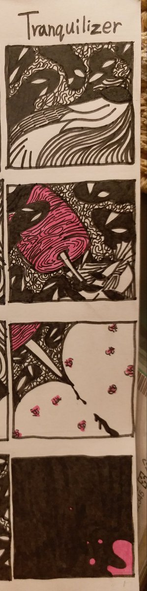 AbysmAmeru's tweet photo. 《Tranquilizer》

#doodles #scrap #squence #fourpage #art #artwork #drawing #draw #darkart #dark #creepy #cthulhu #shubeniss #shubniggurath #shubniggurathgroup #originalcharacter #abstractart #blackandwhite #psychohorror #art #クトゥルフ神話 #ホラー #4コマ漫画 https://t.co/2aWOsMZqze