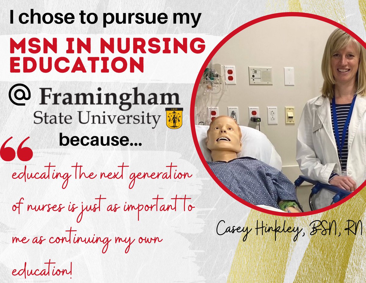 nursingfsu's tweet image. Looking to further your education and also educate the next generation of nurses? Come join nurses like Casey in our Masters of Science in Nursing Education Program! Apply Today! ☀️