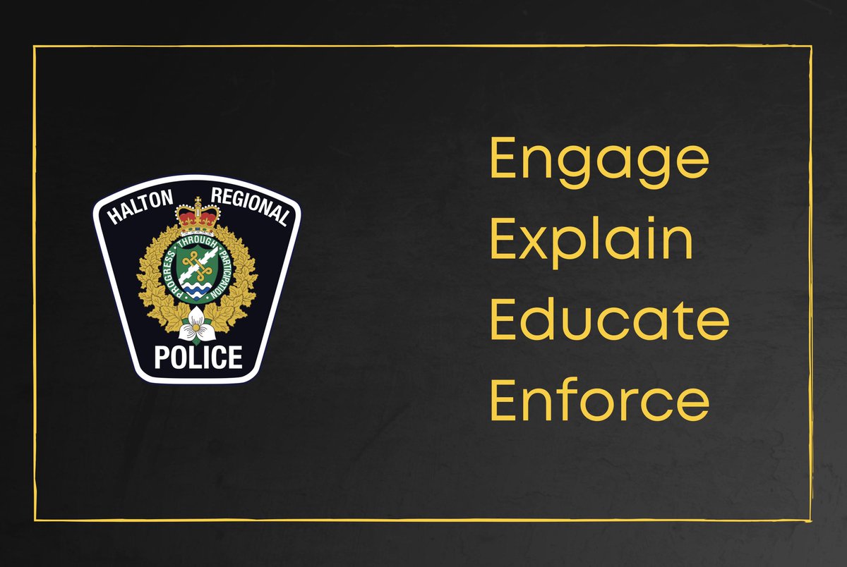 HaltonPolice's tweet image. We are reviewing the new COVID-19 provincial regulations announced yesterday.

We remain committed to the 4 Es of enforcement:

Engage - Explain - Educate - Enforce

We will not be conducting random vehicle or individual stops.