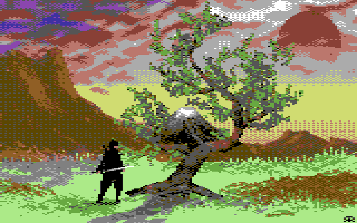 RoRamsay's tweet photo. #c64 #shinobi #Ninja #pixelart #vice64 https://t.co/UiQMIMVuVW