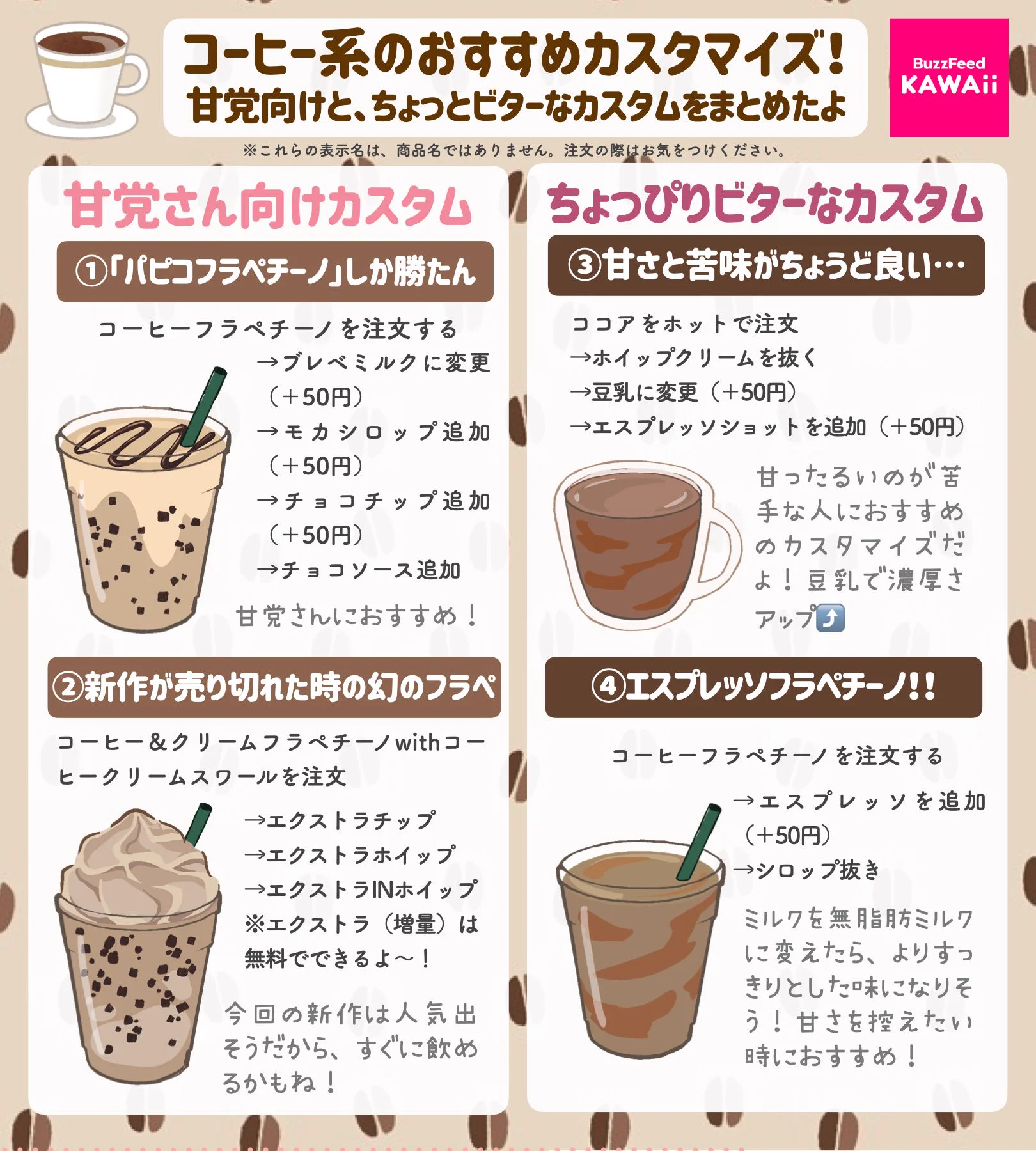 スタバの新作レビュー紹介！コーヒー系のおすすめカスタムも‼