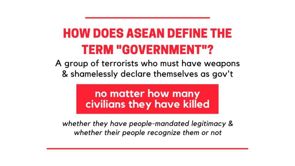 nang_kham20's tweet photo. Stop supporting the terrorists &amp; encouraging the rise of terrorism in Southeast Asia! Where have all your people-centered values gone? Start immediate diplomatic engagements with @NUGMyanmar right now or watch #ASEANexit is happening! #WhatsHappeningInMyanmar #ASEANrejectSAC https://t.co/qTgZSC1jKh