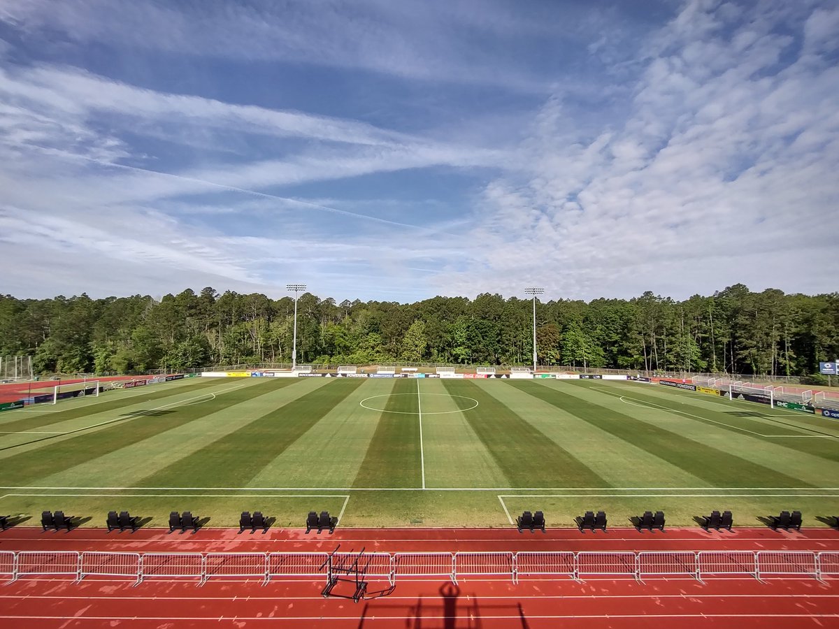 We have been consumed with baseball and softball lately but ... did somebody say professional soccer? Yeah we do that too. Oh yeah this will be our 11th event in 10 days on a natural surface. @Tormenta_FC #doingmorewithless