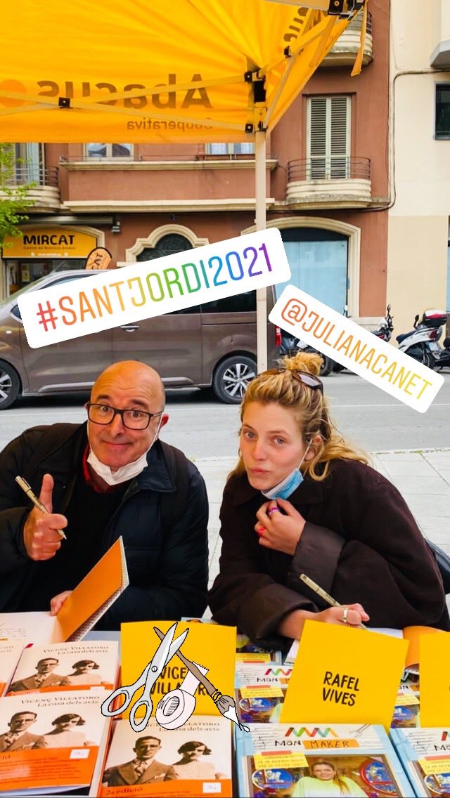 A Girona, escalfant el canell pel Sant Jordi 2021, visca Món Maker! <a href="/julianacanet/">NoSocJulianaCanet</a> @super3cat <a href="/llibresjoves/">Estrella Polar Editorial</a> <a href="/ElTerrat/">El Terrat</a>