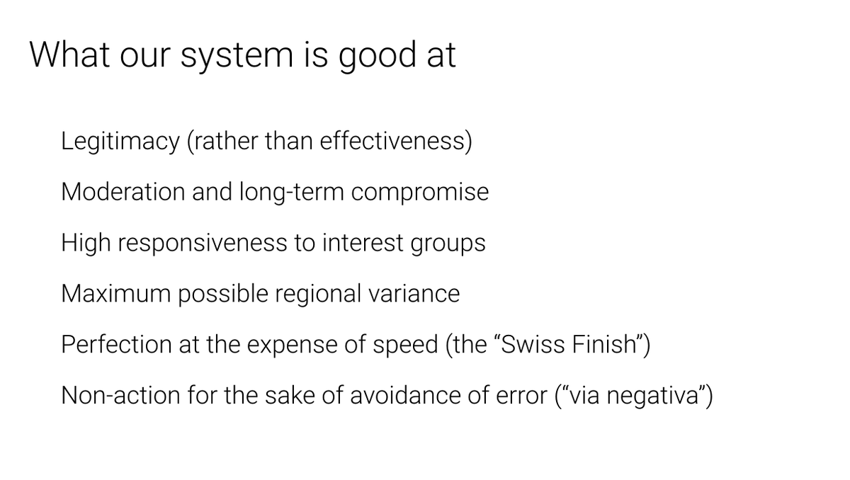So, the Swiss political system has plenty of qualities.There's just one problem.