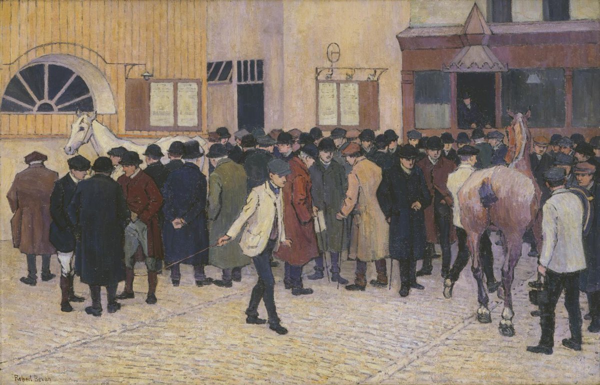 TateArtBot's tweet photo. Robert Bevan, Horse Sale at the Barbican, 1912 https://t.co/O4TnudEiqO #robertbevan #tatemuseum https://t.co/bsIHMghD3y