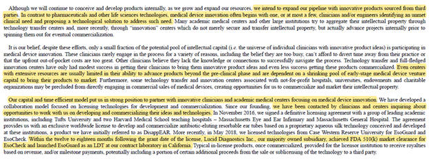 38/ It is clear that Dr. Aklog designs unique growth plans for each product in  $PAVM pipeline. $PAVM sources top-notch assets from academic medical centers, locks in valuable partnerships and adds value for all products. When asked about other products, Dr. Aklog said...