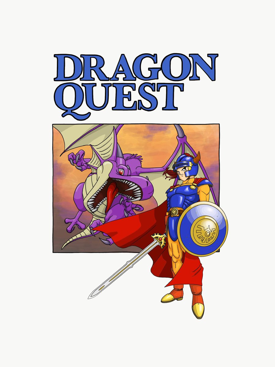 Aska Na Twitteru 扉絵っぽく描いてみました ドラクエ1 3 タイトルロゴはあえて描いてません Dragonquest1 Dragonquest2 Dragonquest3 ドラゴンクエスト 鳥山明先生 イラスト 描いてみた