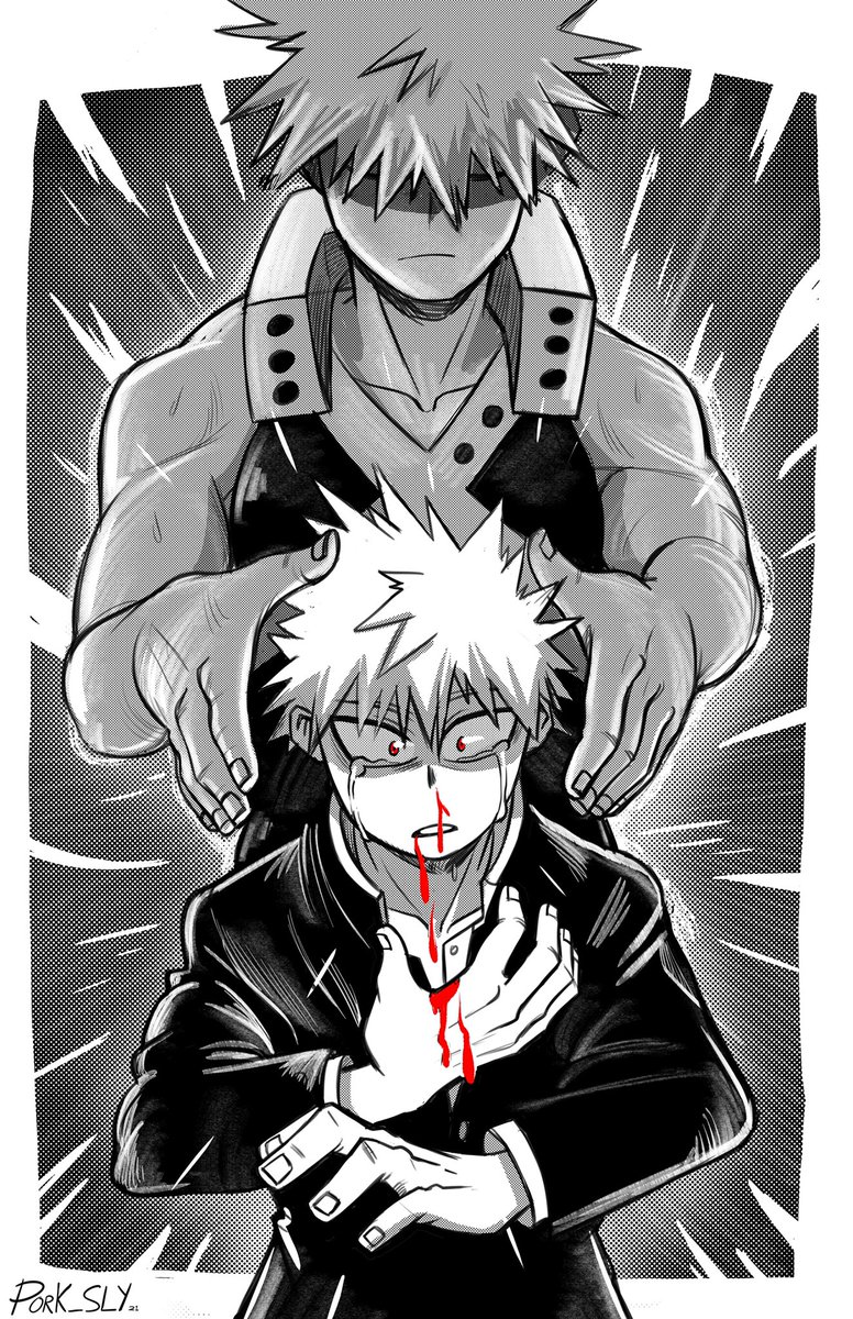 Destroy the past. ( final vs sketch )
CW: blood - angst 