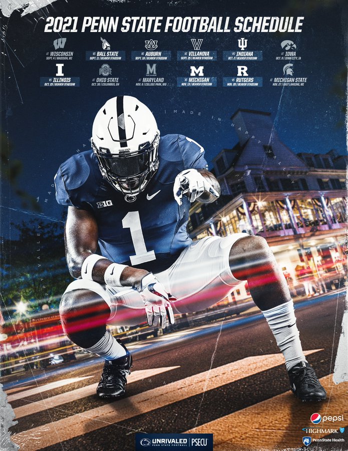 Penn State Calendar 2023 Penn State Football Releases Digital 2021 Schedule Posters | Onward State