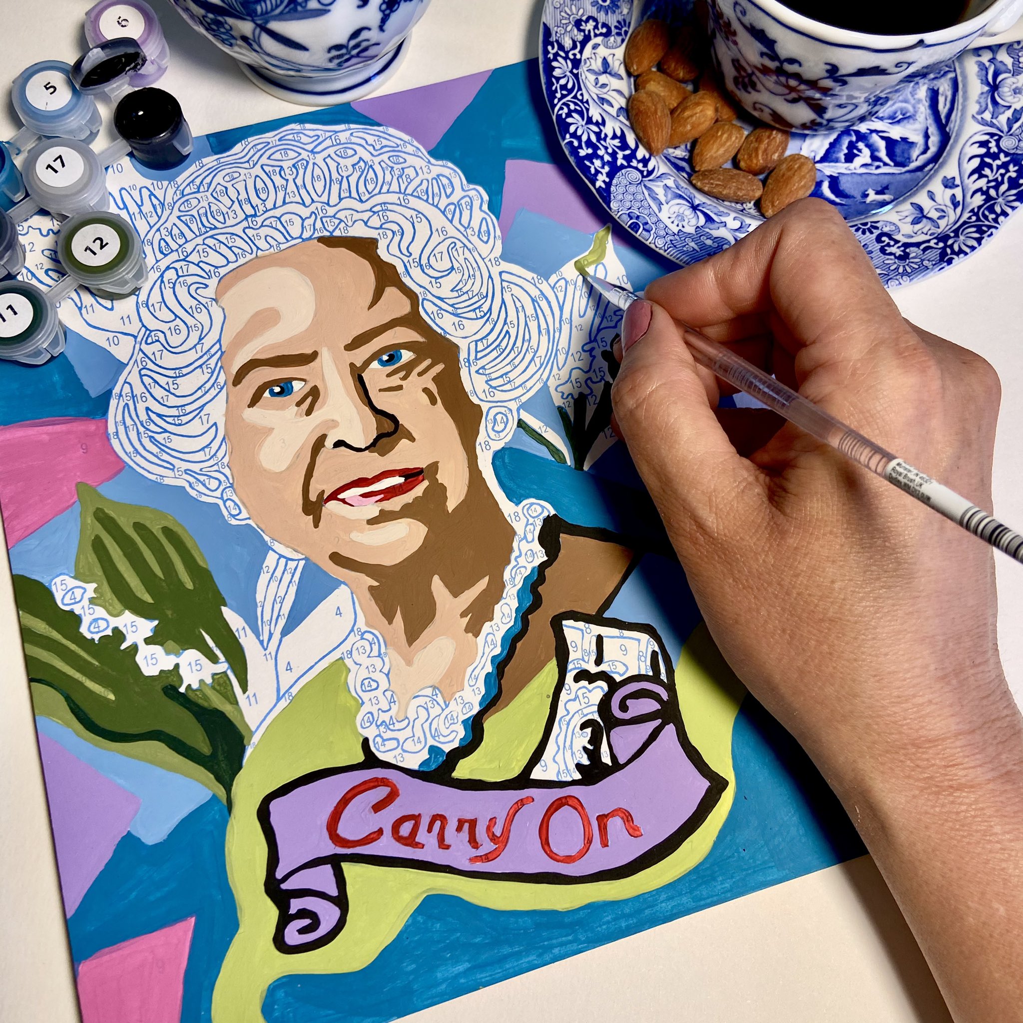 Paint the Town by Numbers on Twitter "Much love to the Queen today as