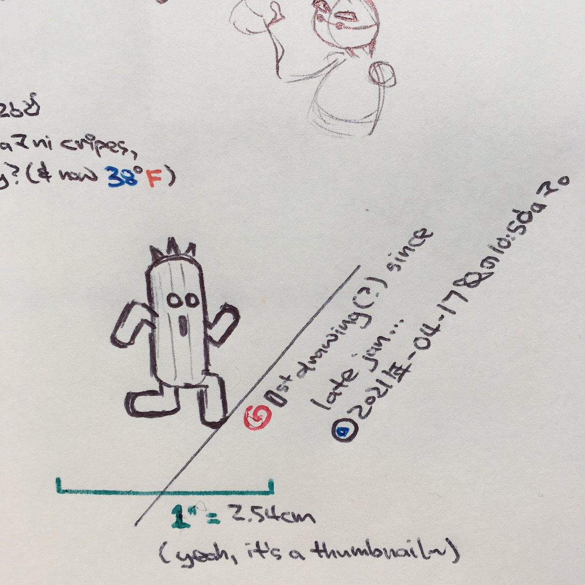 omegaCarotene's tweet image. a bit of #oCvinDrawing🖋 for the 1st time in forever (since late Jan., in fact~ 😅)

#cactuarDay 🌵 #ballpoint #perspective #ファイナルファンタジー • #cactuar  [x]