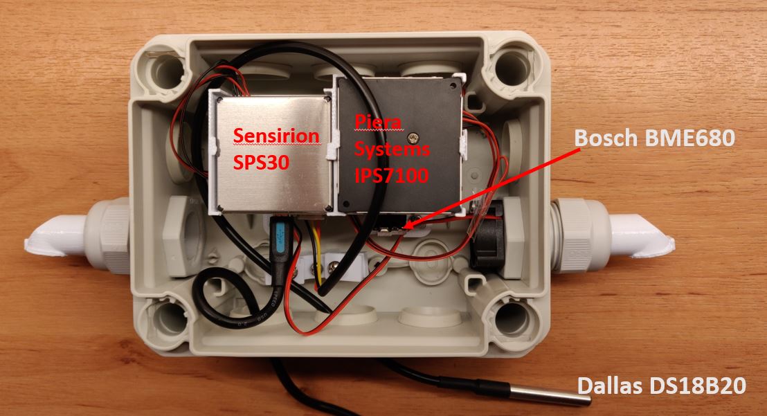 Cumulus1966's tweet photo. Station 's-Gravenpolder uitgebreid met de nieuwe #ApriSensor Duo van @Scapeler 

#Fijnstof meten met de #Sensirion #SPS30 en #PieraSystems #IPS7100

#Meteo met de #Bosch #BME680 incl VOC en externe temperatuur met de #Dallas #DS18B20 sensor

Meten = Weten
#CitizenScience https://t.co/THXprDYVmJ