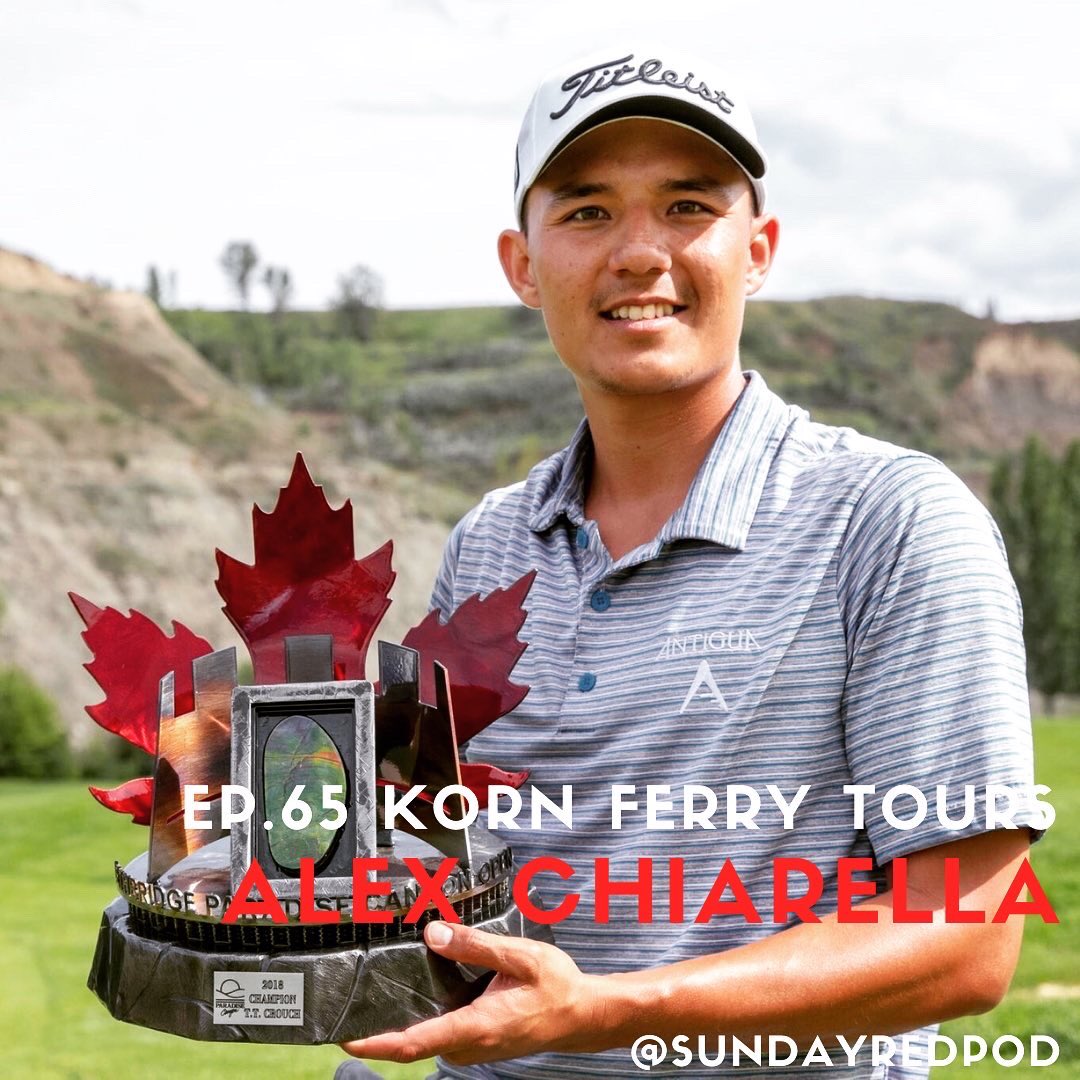This week on EP.65 is Korn Ferry Tour member Alex Chiarella! 🇺🇸 topics include:
- growing up &amp; playing in Hawaii
- the University of San Diego
- slow starts = great seasons
- his win: 1 golf ball in 72 holes <a href="/PGATOURCanada/">PGA TOUR Americas</a> 
- poke bowls, fresh mahi, &amp; beer
- playing with Xander