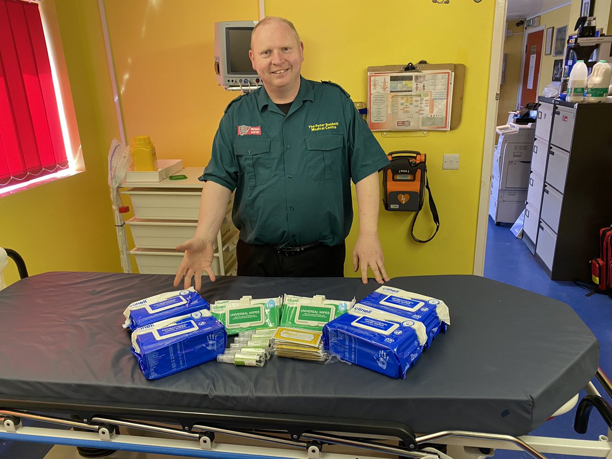 PB_Med_Centre's tweet photo. Huge thank you to @muzamedical for drawing our name out of the hat! We have been sent an amazing sample of the hygiene products that they are able to supply https://t.co/2ljCXWa3lc