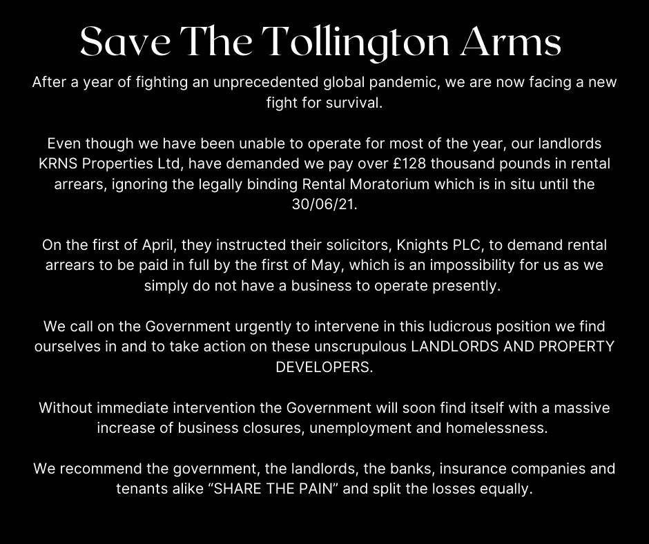 The Tollington tweet media