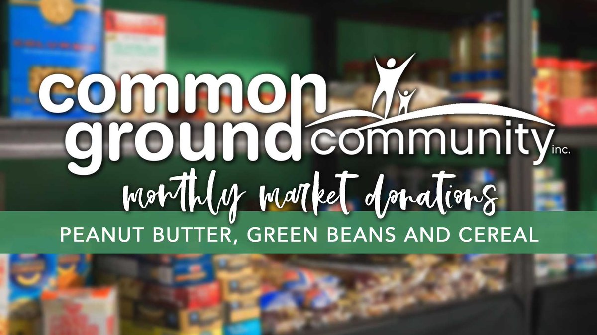 grace_commUMC's tweet photo. This month we are collecting peanut butter, green beans, and cereal for the Common Ground Community Market. Please drop off your items at the church by May 2. #gracehappens #nolabelsjustpeople https://t.co/z914qKeK6q