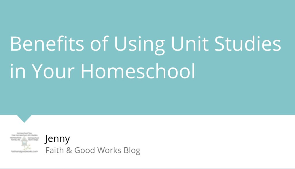 Unit studies often use a combination of printables, workbooks, books that can be checked out from the public library, and real-life experiences.

Read the full article: Benefits of Using Unit Studies in Your Homeschool
▸ lttr.ai/fpSk

#Homeschool #Homeschoolfamily