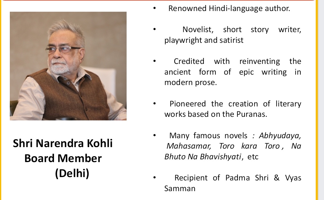 Central Board of Film Certification (@cbfc_mib) on Twitter photo Dr #NarendraKohli acclaimed Hindi novelist, author and senior Board Member of #CBFC breathed his last today. He was 81 and was fighting with COVID disease. Chairperson CBFC <a href="/PrasoonJoshi/">lovish tara</a> has expressed grief over the demise of Dr Kohli calling it an irreparable loss to CBFC. Dr #NarendraKohli acclaimed Hindi novelist, author and senior Board Member of #CBFC breathed his last today. He was 81 and was fighting with COVID disease. Chairperson CBFC <a href="/PrasoonJoshi/">lovish tara</a> has expressed grief over the demise of Dr Kohli calling it an irreparable loss to CBFC.
