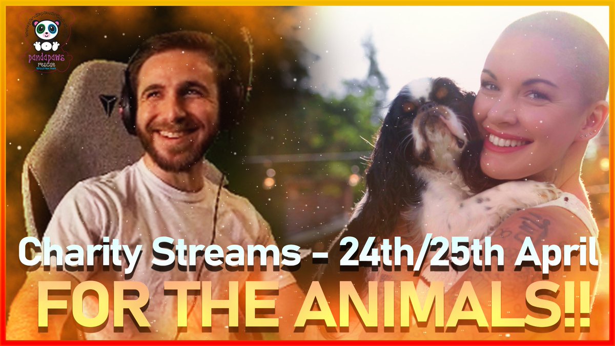 GernaderJake's tweet photo. I am SO excited to announce a charity weekend for the stream! 

Next weekend, we will be raising money for Panda Paws Rescue. A local organization that specializes in major medical, special needs, and hospice care with an emphasis on dogs and cats. 

For the animals!!! https://t.co/OepdduMEgY