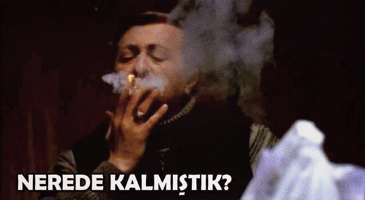 İftar sonrası sigara paketimizle Hasbihal..