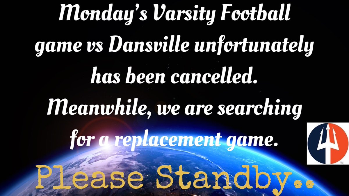 atticafootball's tweet photo. Our first MNF game has been cancelled.  We are searching for an opponent. #Classof2021 needs a game or two... @zachstrzelec @lucasjohnson72 @AydenGoll @ianromesser @AlexBraskyBDN @AtticaAthletics https://t.co/pmY86VV4GK