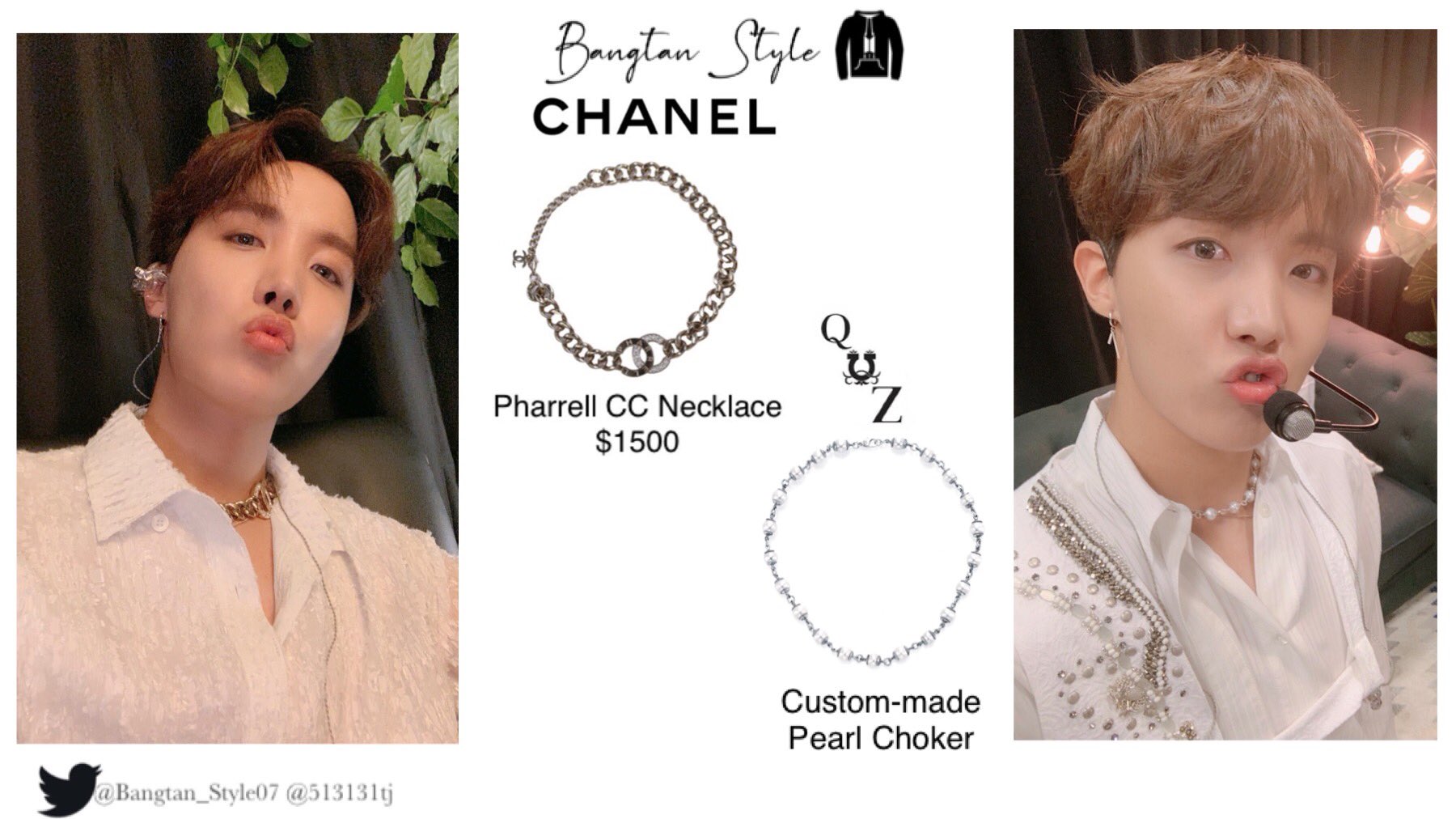 Jhope store chanel necklace