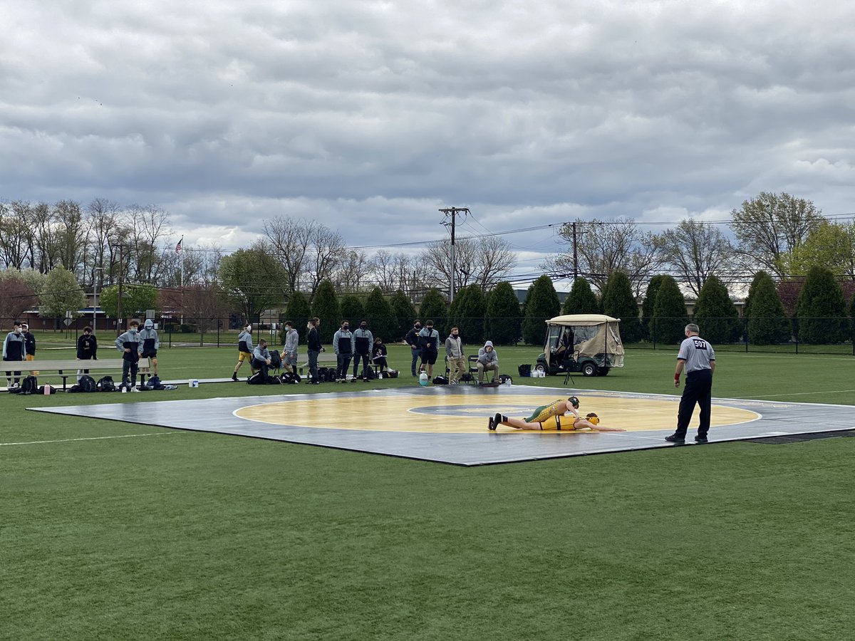 Today our Bordentown Scotties take on the Hornets of Pemberton in our first ever outdoor match! 🤼‍♂️ #rollscotties #bettereverday