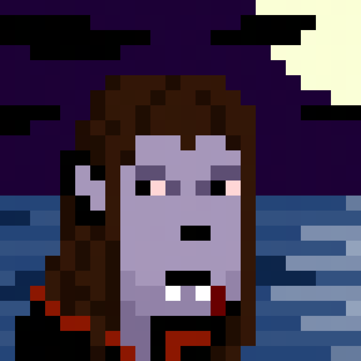 this is dracula (commissioned by trey brooks aka <a href="/DataMayCare/">Trey Brooks</a> as after winning mariano's aka <a href="/nanexcool/">mariano.eth</a>'s competition last week)

dracula likes evening walks by starlight &amp; bloody marys

hi dracula! 👋🏻