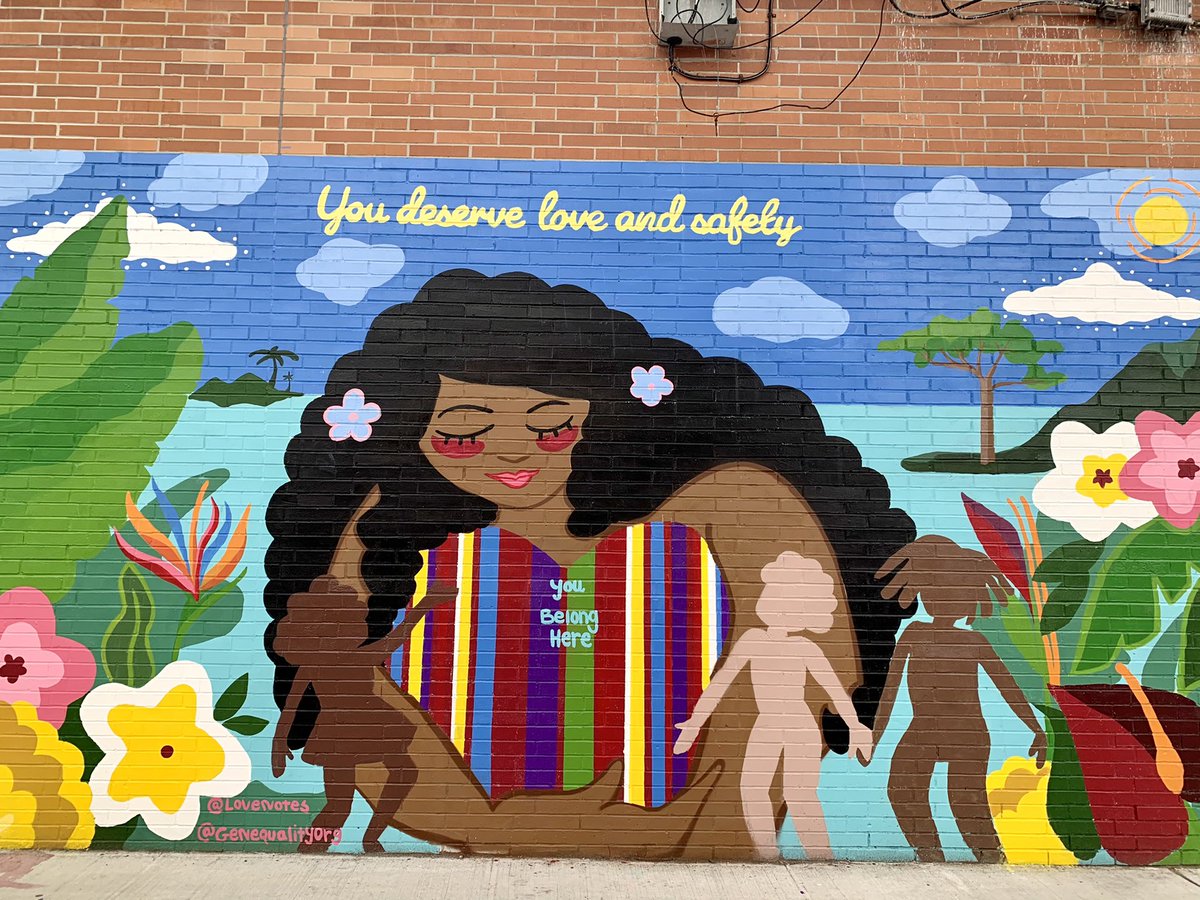 Our 2nd #InclusiveSafety mural is up in the Bronx!

Thank you to amazing artist <a href="/lovenotesnyc/">Lola</a> and students &amp; educators at International Community HS for bringing your vision of belonging, safety, and inclusion to life.

Visit 141 St &amp; Brook Ave and share your mural picture!