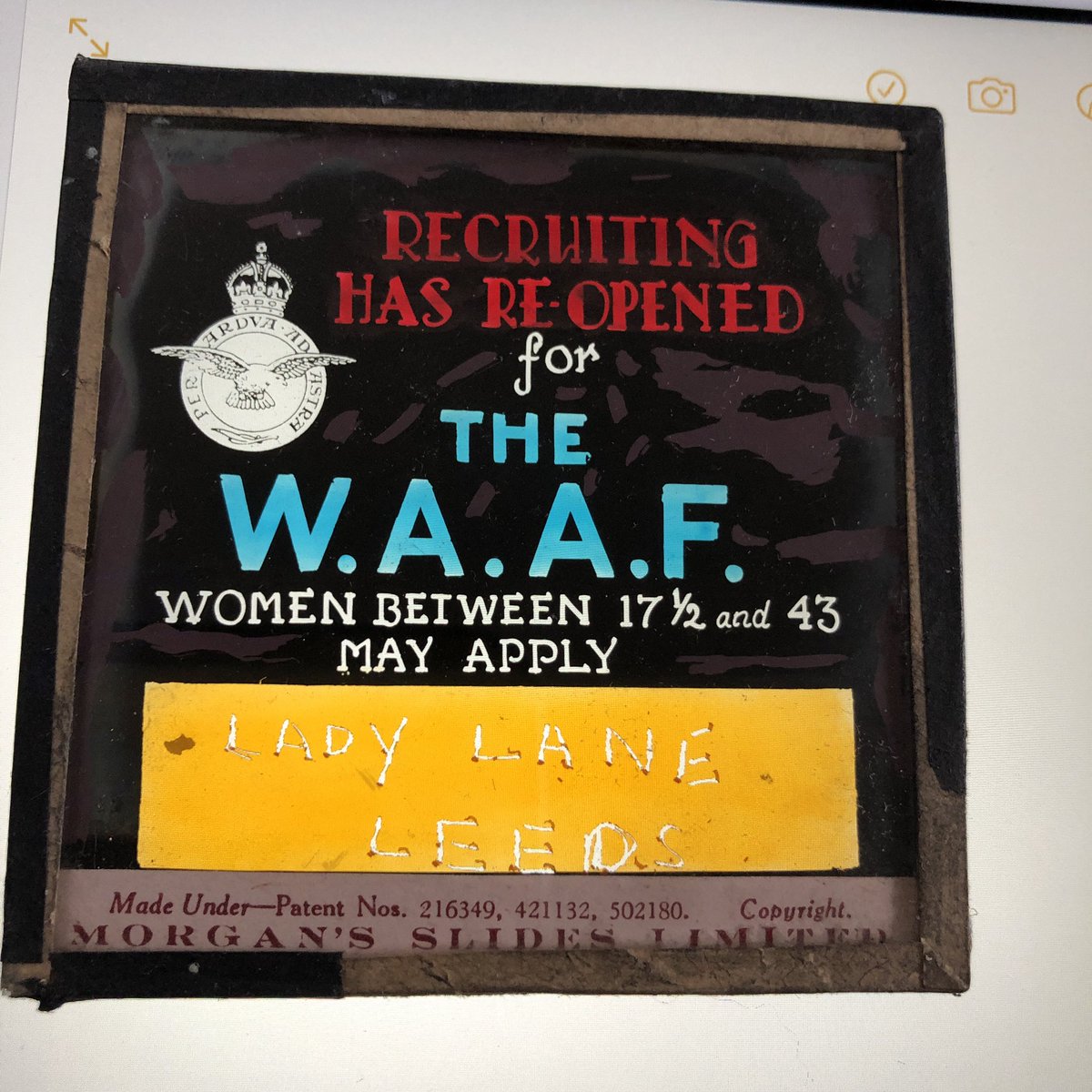 StevePetchNews's tweet image. All badly damaged but I bought them to save them because I like to do stuff like that and they are historically significant (maybe) #magiclantern #magiclanternslides #history #socialhistory #WW2 #ancestry