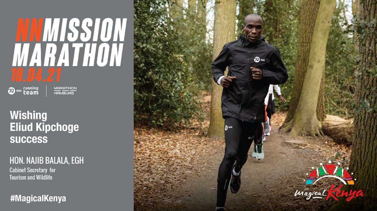 Best of luck @EliudKipchoge 🇰🇪.
#MissionMarathon