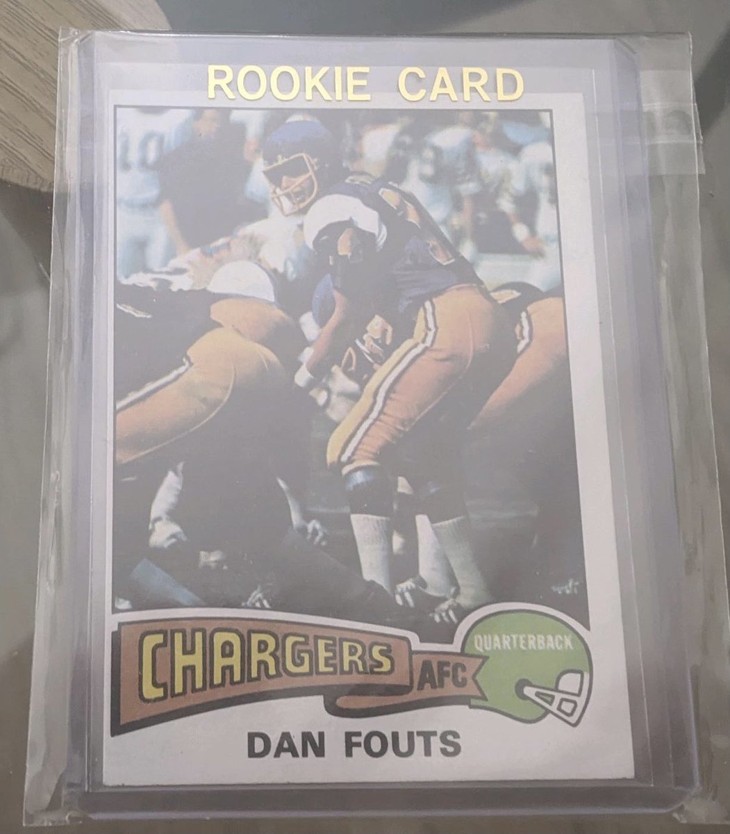 BoltedPodcast's tweet photo. Just one day left until we pick the winner of our first (of many) giveaway!! Here's how to win this Dan Fouts Rookie Card: 

1) follow @BoltedPodcast 
2) Like and RT the TRAILER below 👇👇👇
3) tag 3 friends in the replies of the trailer. 

Winner picked tomorrow night!! https://t.co/UT9KRNIZcM